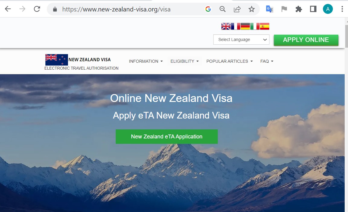 NEW ZEALAND  Official Government Immigration Visa Application Online FROM ARMENIA