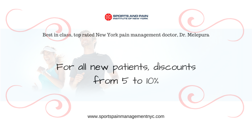 Discount from Sports Injury & Pain Management Clinic of New York for all new patients