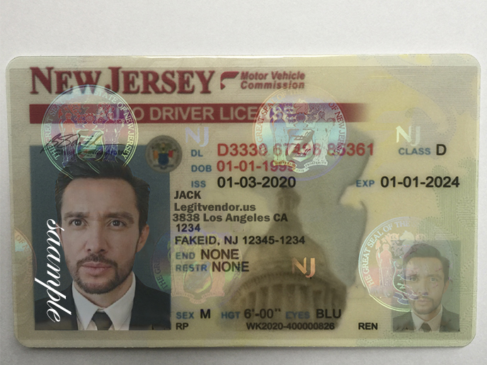 ney jersey fake fdrivers license