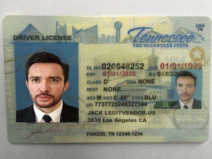 Tennessee fake drivers license