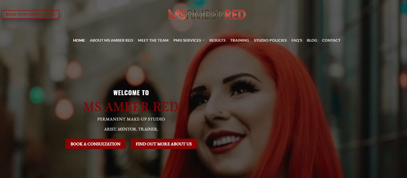 Ms Amber Red Permanent Makeup Studio