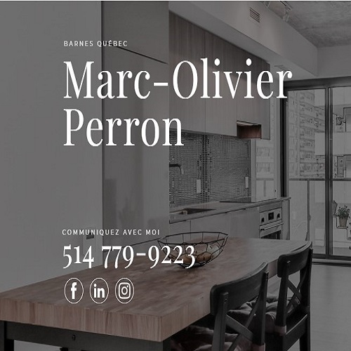 Marc-Olivier Perron, Courtier immobilier