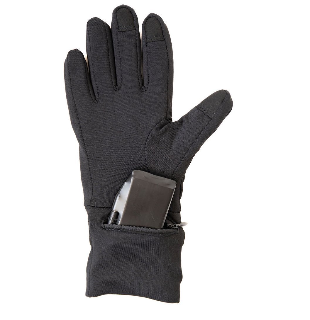 Heated thin gloves