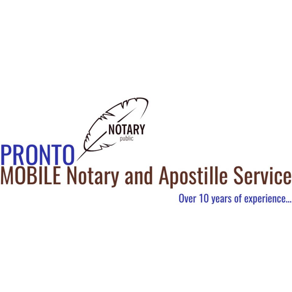 PRONTO MOBILE NOTARY and Apostille Services
