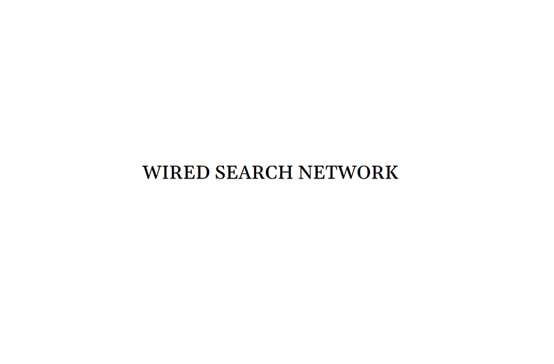 Wired search network