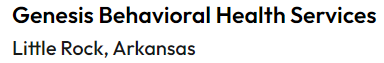 Genesis Behavioral Health Services Inc