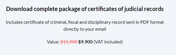 Certificado Antecedentes