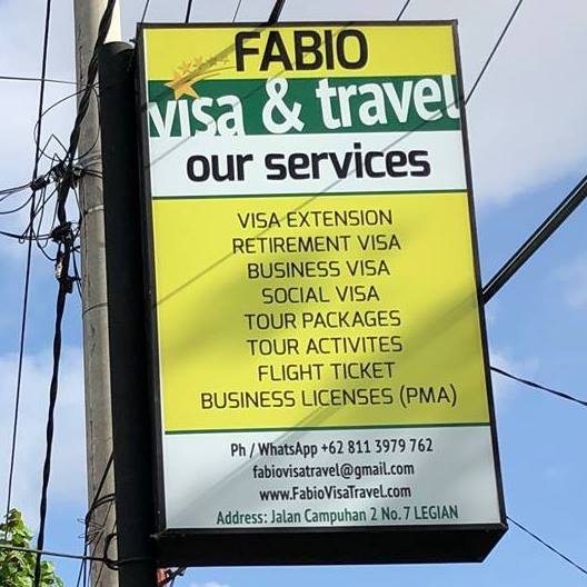Fabio Visa Extension Bali