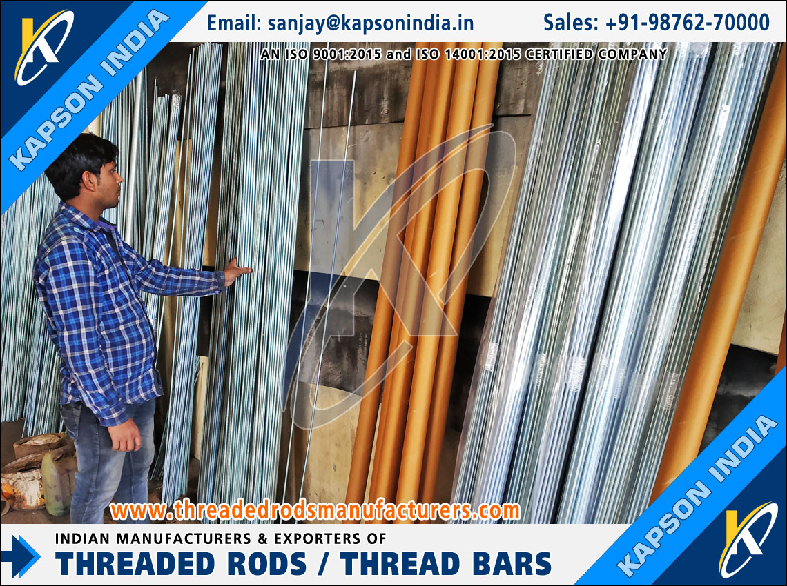 Threaded Rods & Bars, Hex Bolts, Hex Nuts Fasteners manufactures exporters India threadedrodsmanufacturers.com +91-9876270000