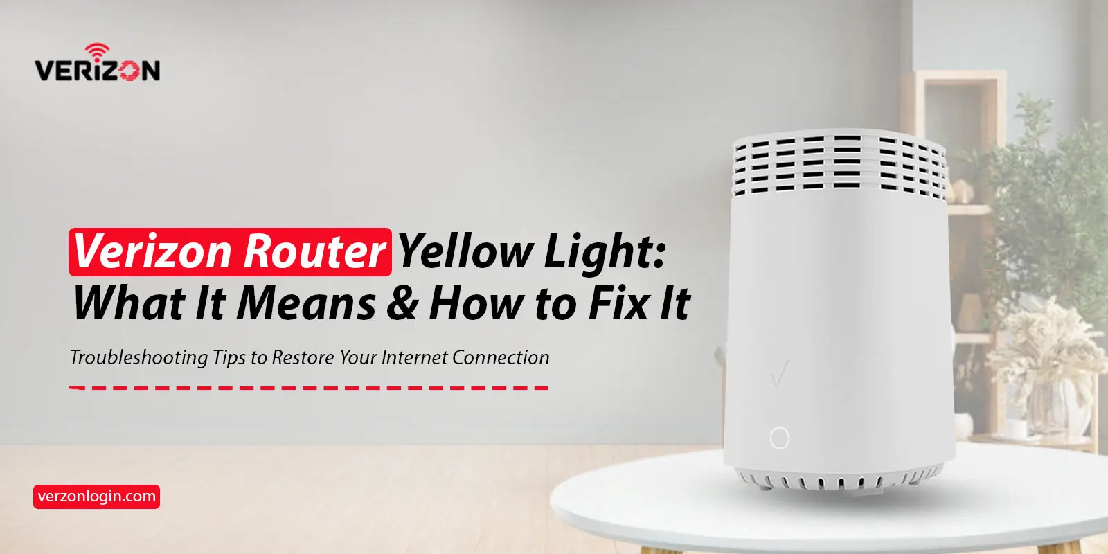 Verizon Router Blinking White