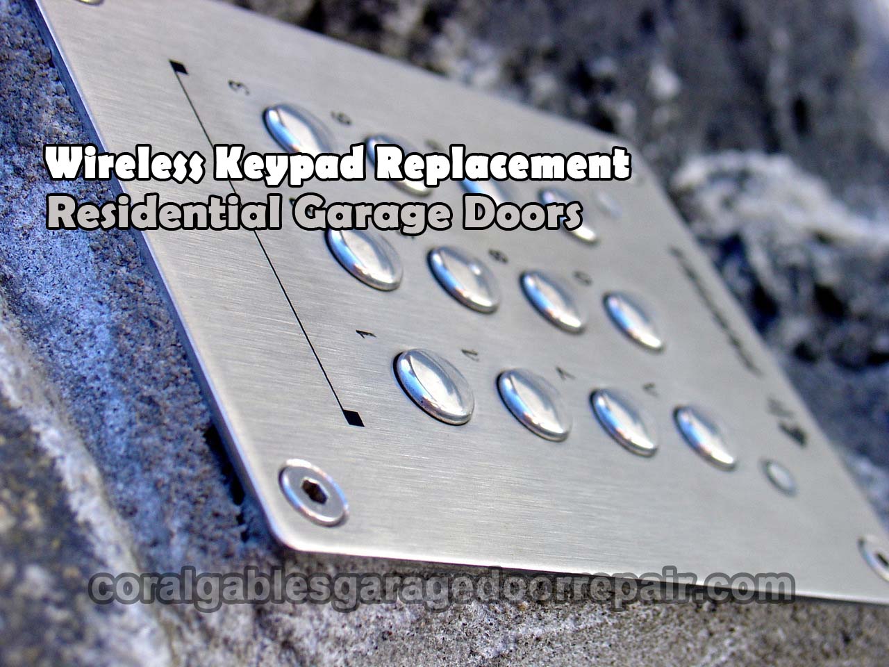 Coral-Gables-garage-door-wireless-keypad-replacement
