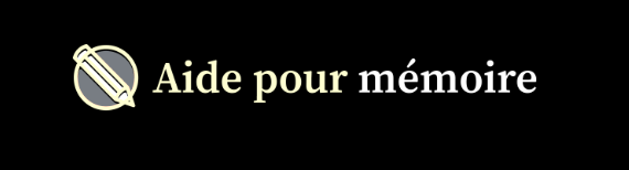  Aide-pour-memoire