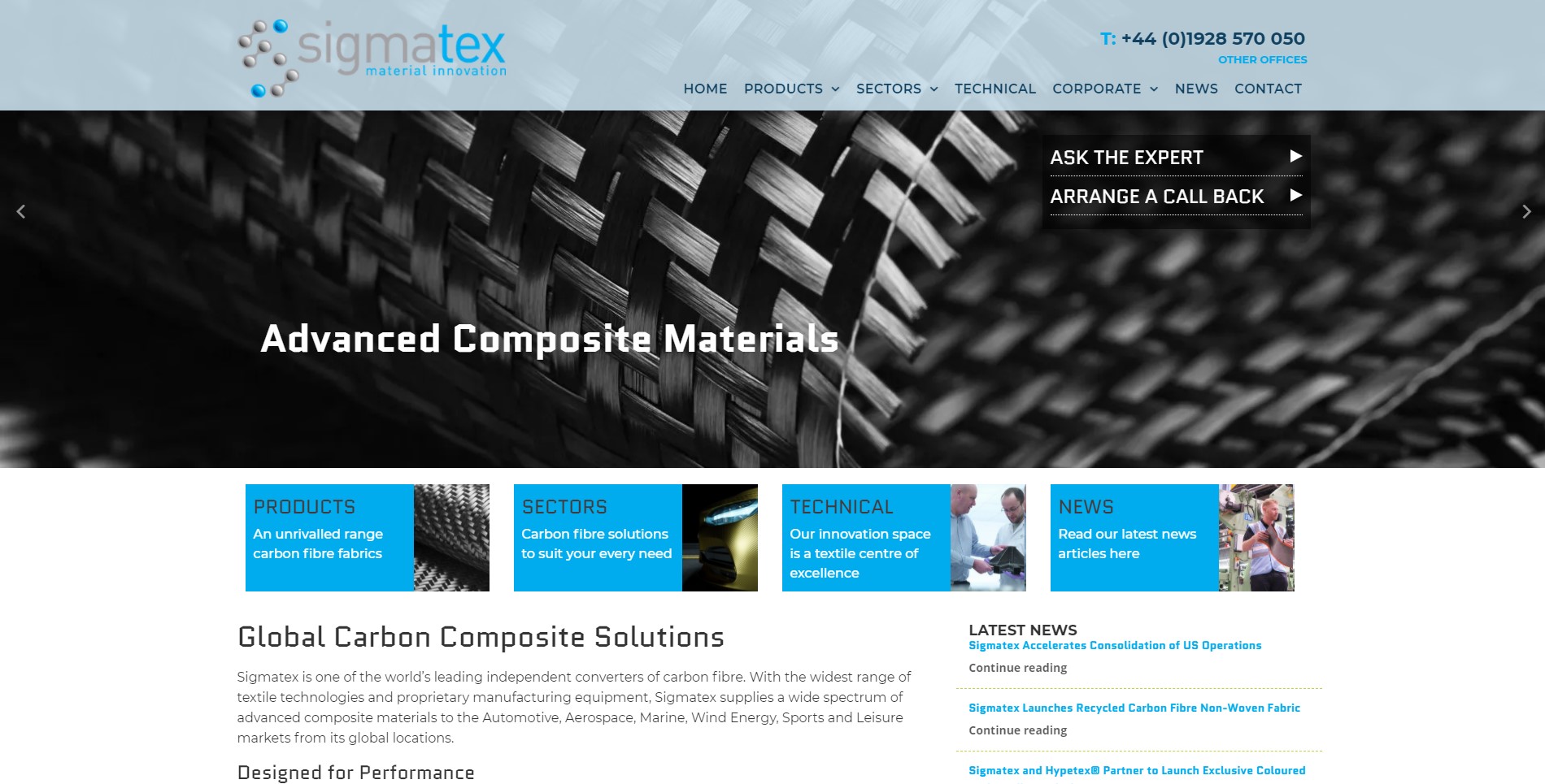 Sigmatex Website