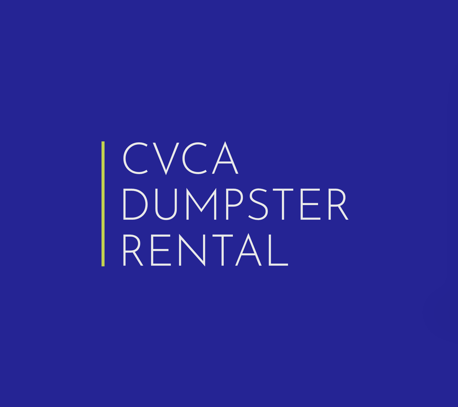 CVCA Dumpster Rental