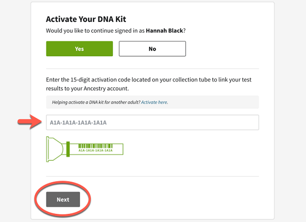 Ancestrydna.com/activate