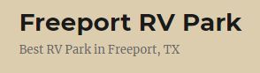 Freeport RV Park